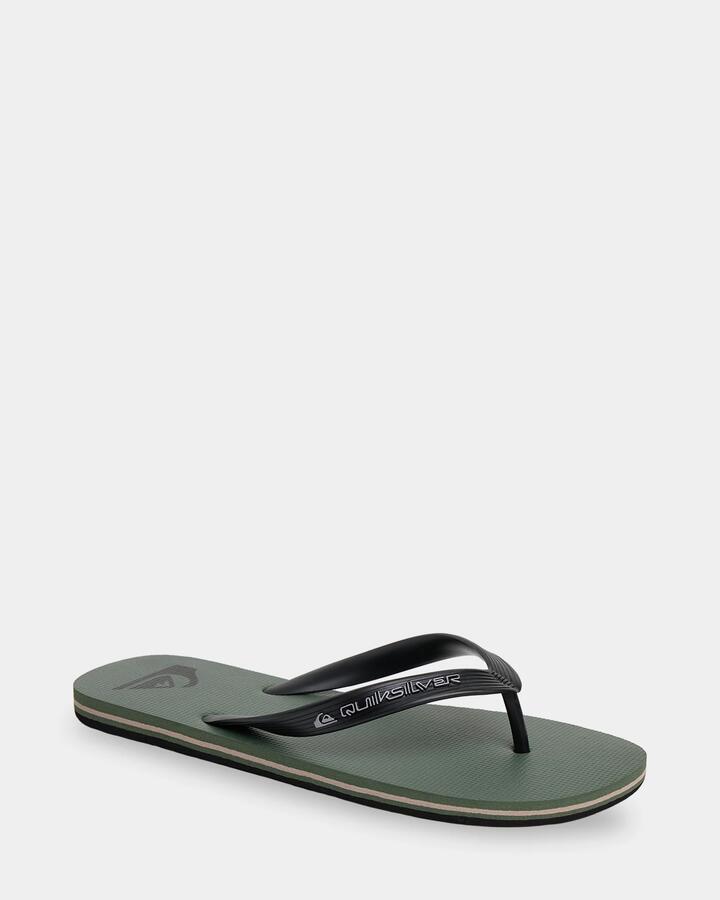 Image of Sandals. Productname: Quiksilver Mens Moncata Thongs Thyme - in Thyme colour by brand - Quiksilver