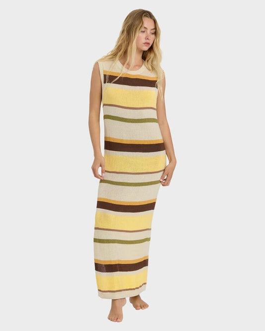 Image of Dresses. Productname: Billabong Womens Those Days Knit Maxi Dress White Cap - in White Cap colour by brand - Billabong
