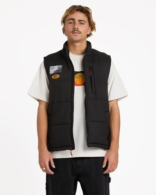 Image of Shoes. Productname: Billabong Otis Canvas Puffer Vest Black - in Black colour by brand - Billabong