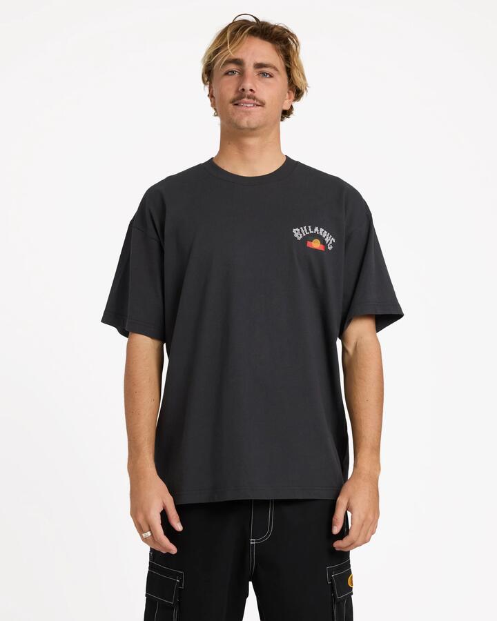 Image of Accessories. Productname: Billabong Otis Flag Arch Ss Charcoal - in Charcoal colour by brand - Billabong
