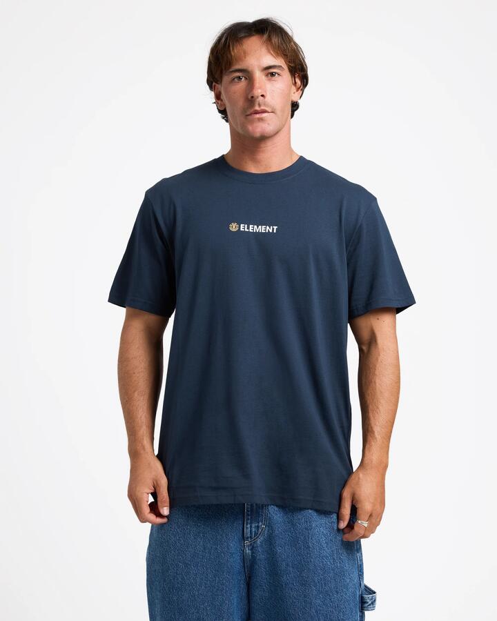 Image of T-Shirts. Productname: Element Mens Blazin Chest T-Shirt Eclipse Navy - in Eclipse Navy colour by brand - Element