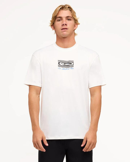Image of Shirts. Productname: Quiksilver Mens Sea Drip Surf Shirt White - in White colour by brand - Quiksilver