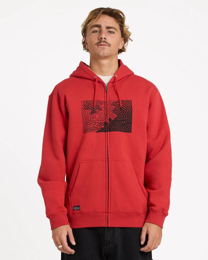 Image of Shoes. Product name - Billabong Mens Otis Canvas Zip Up Hoodie Red Dirt in Red Dirt colour by brand - Billabong