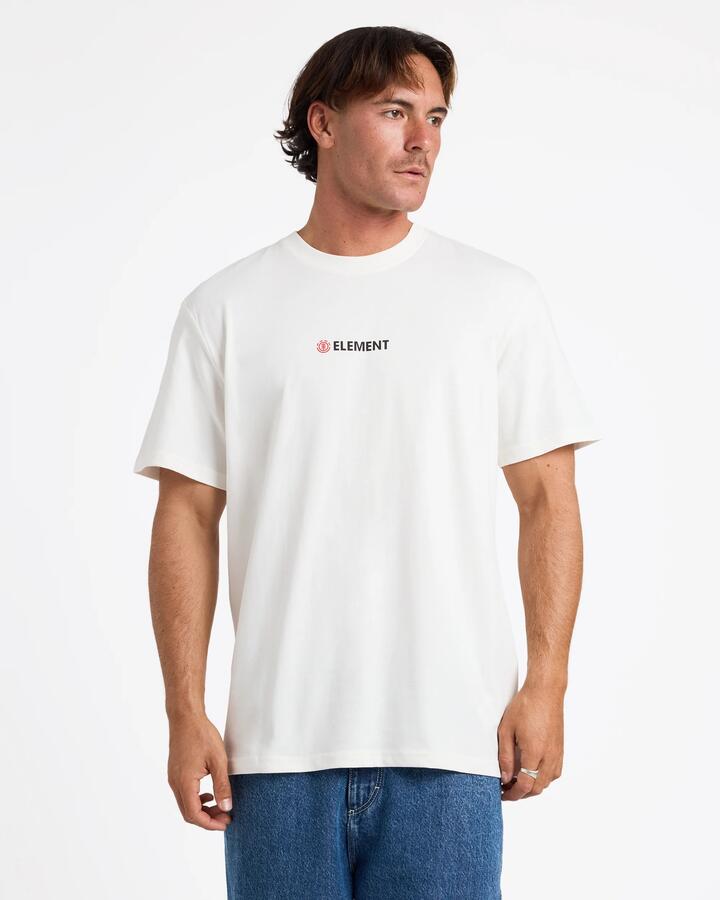 Image of T-Shirts. Productname: Element Mens Blazin Chest T-Shirt Off White - in Off White colour by brand - Element