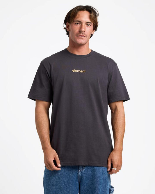 Image of T-Shirts. Productname: Element Mens Lowcase T-Shirt Off Black - in Off Black colour by brand - Element