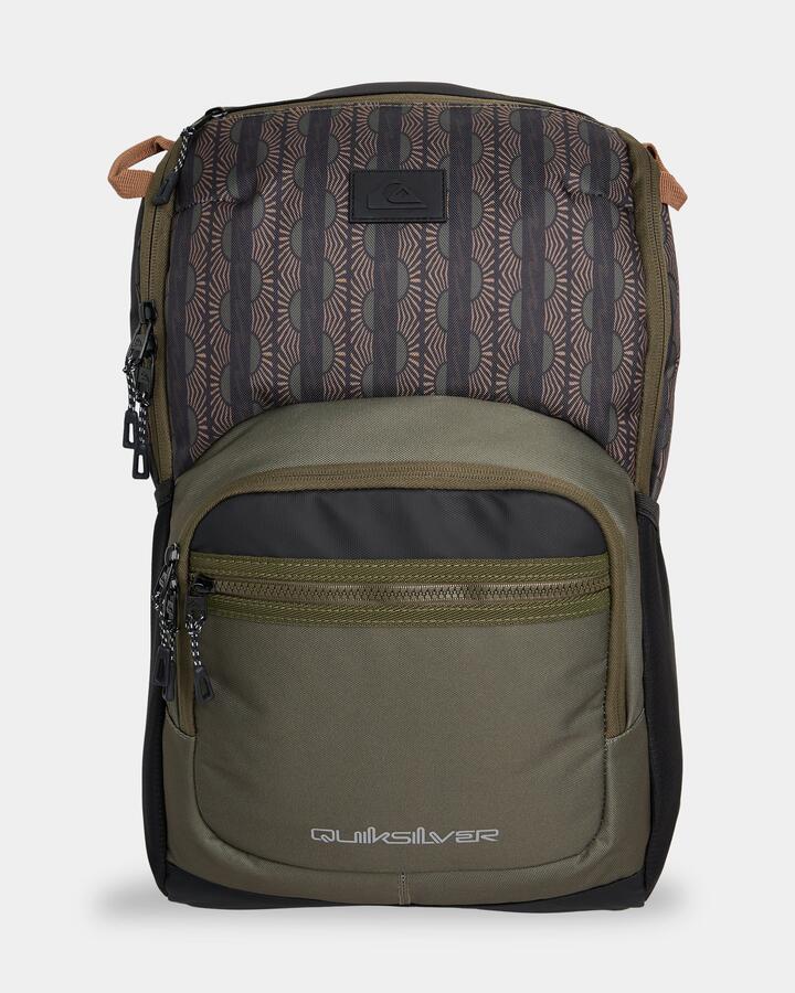 Image of Bags. Productname: Quiksilver School E Chill Backpack Olive - in Olive colour by brand - Quiksilver