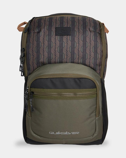 Image of Bags. Productname: Quiksilver School E Chill Backpack Olive - in Olive colour by brand - Quiksilver