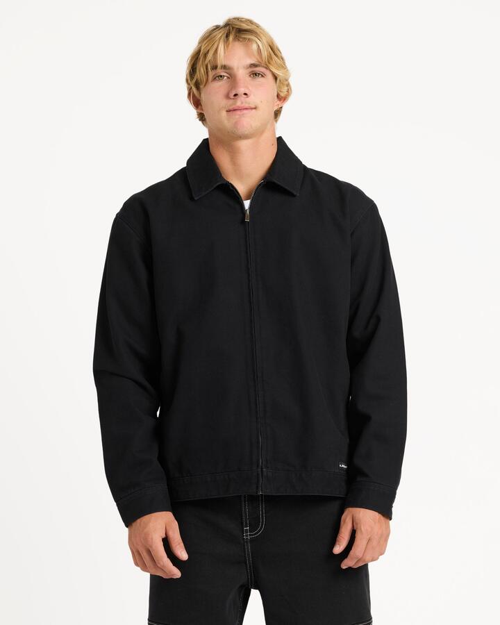 Image of Coats & Jackets. Product name - Quiksilver Mens Dna Coach Jacket Black in Black colour by brand - Quiksilver