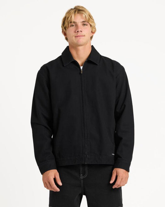 Image of Coats & Jackets. Product name - Quiksilver Mens Dna Coach Jacket Black in Black colour by brand - Quiksilver