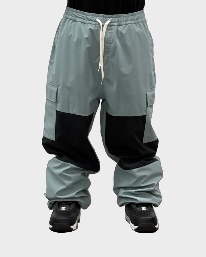 Image of Shoes. Product name - DC Shoes Mens 25 Dc Cargo Snow Pants Mint in Mint colour by brand - DC Shoes