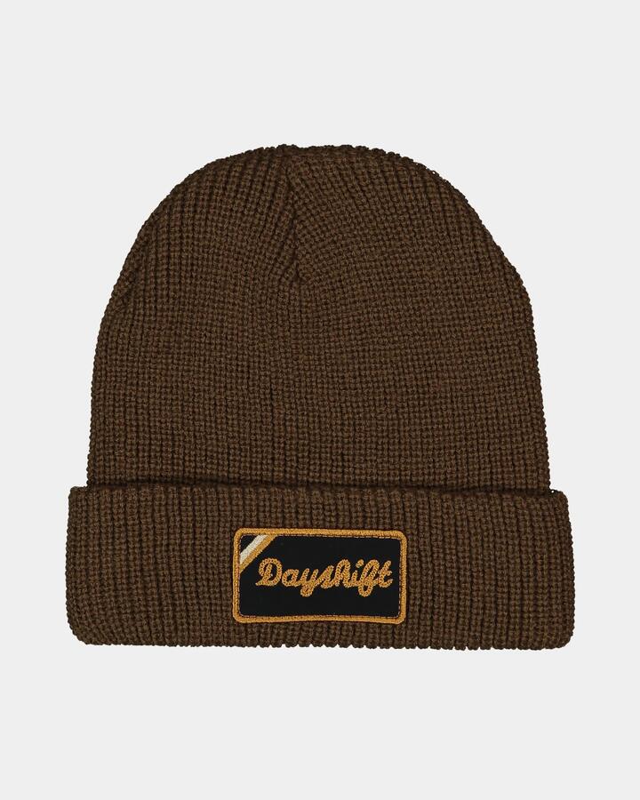 Image of Hats. Productname: RVCA Mens Dayshift 2 Beanie Mocha - in Mocha colour by brand - RVCA