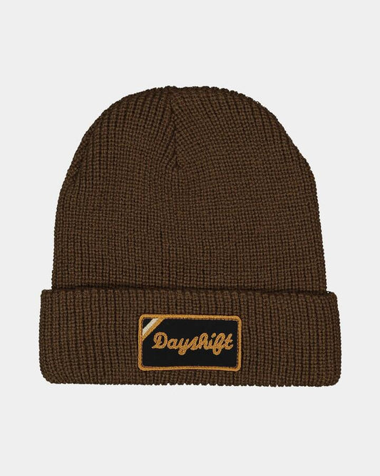 Image of Hats. Productname: RVCA Mens Dayshift 2 Beanie Mocha - in Mocha colour by brand - RVCA