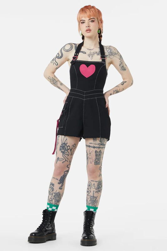 Image of Bodysuits. Productname: Kewties Denim Bodysuit in Black colour by brand - Dangerfield