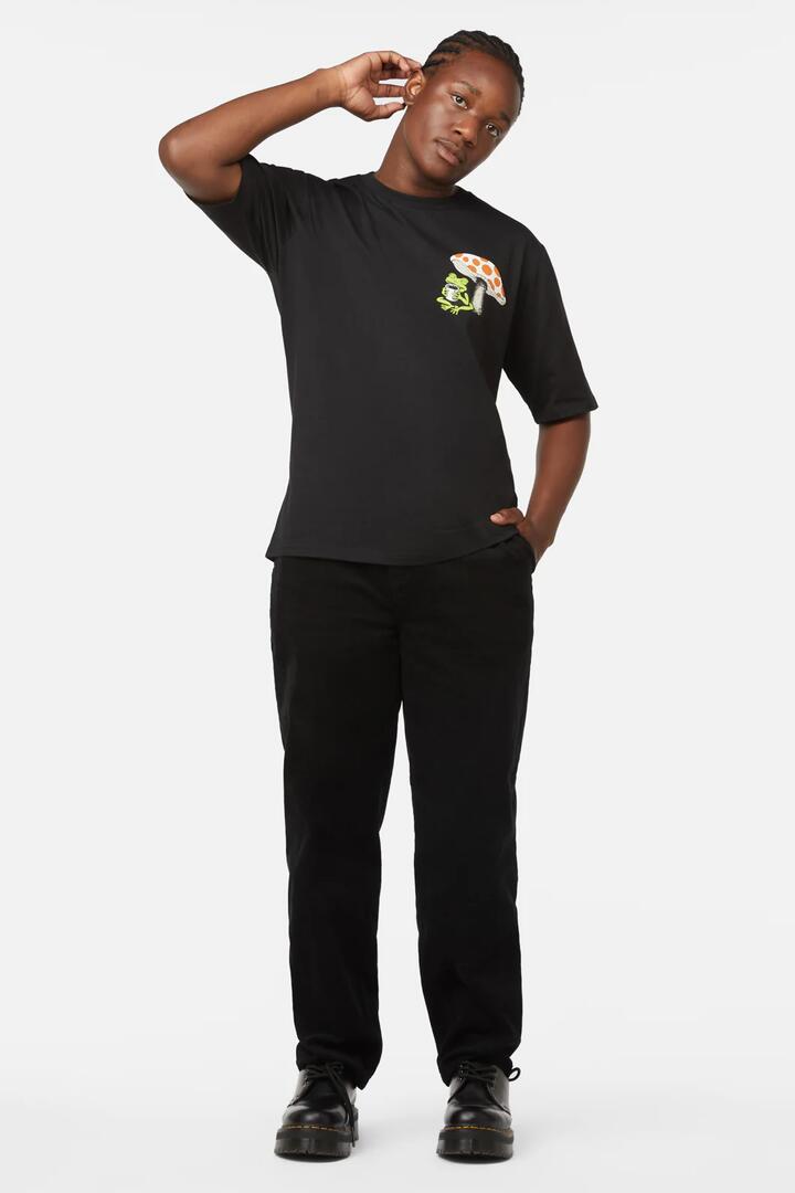 Image of T-Shirts. Productname: Toadstool Unisex Tee in Black colour by brand - Black Friday
