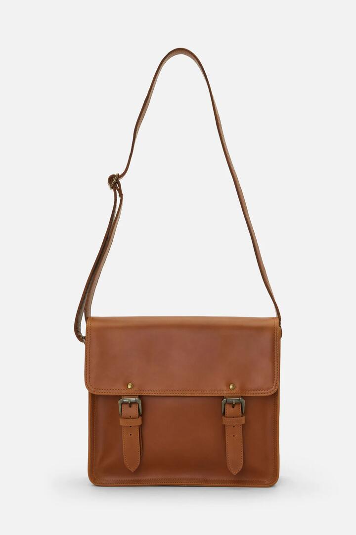 Image of Bags. Productname: Leather Satchel in Tan colour by brand - Princess Highway
