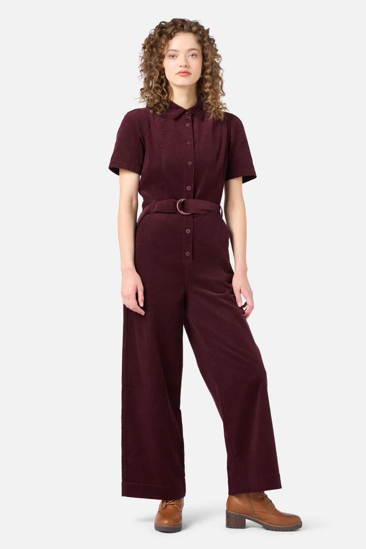 Image of Bodysuits. Productname: Demi Cord Jumpsuit in Plum colour by brand - Princess Highway