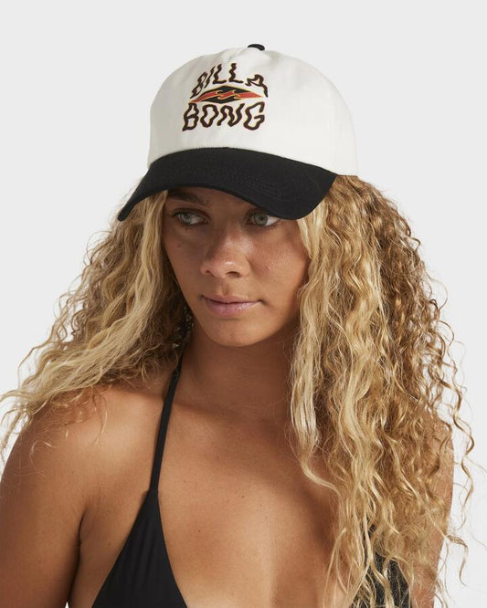 Image of Hats. Product name - Billabong Womens Otis Diamond Dad Cap Off Black in Off Black colour by brand - Billabong