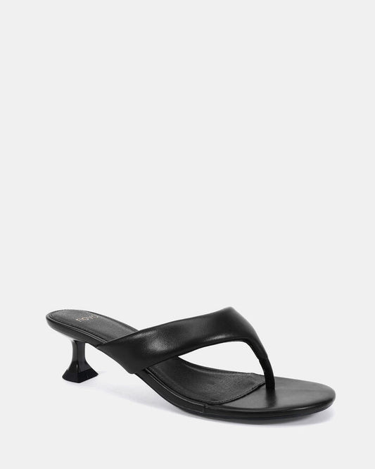 Image of Heels. Productname: Linger: Black - Women's Strappy - Low Heel in Black colour by brand - Novo