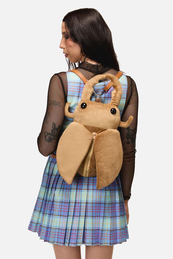 Image of Bags. Productname: Tan Stag Beetle Backpack in Tan colour by brand - Dangerfield
