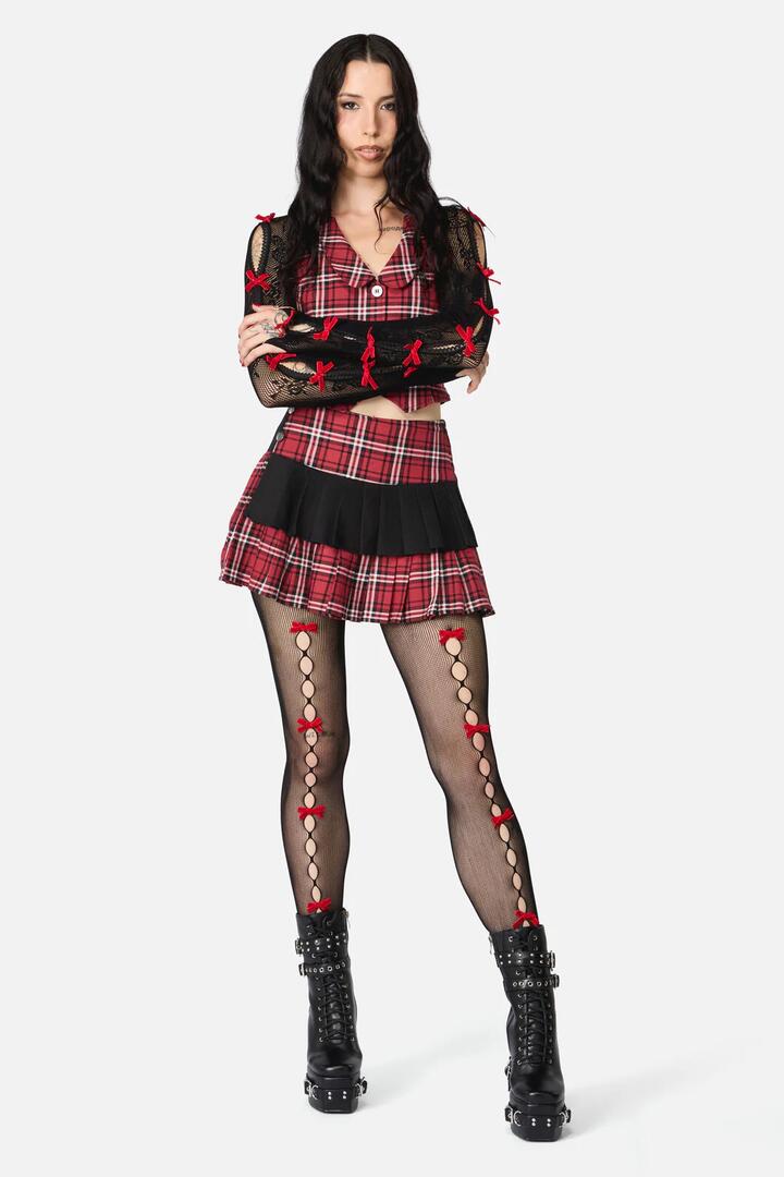 Image of Lingerie. Productname: Black Sweet Bow Tights in Black colour by brand - Black Friday