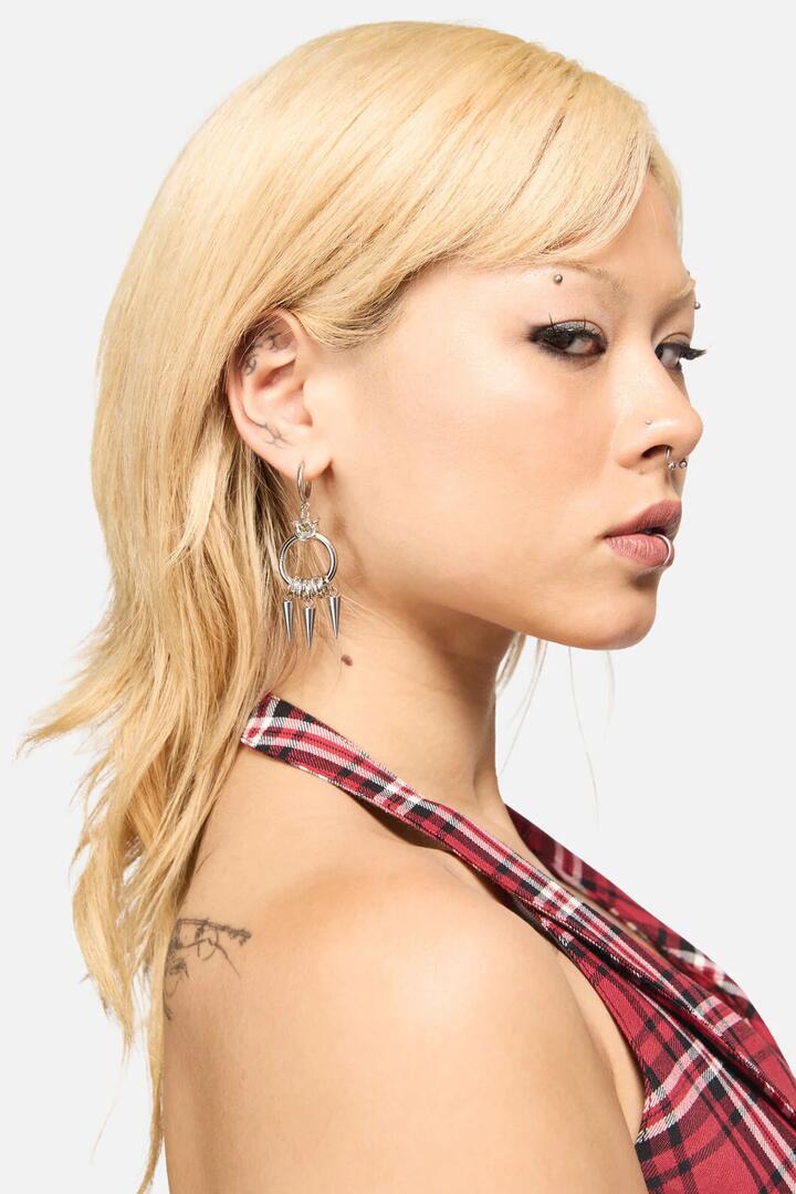 Image of Jewelry. Productname: Punk'd Spike Sleepers in Silver colour by brand - Black Friday