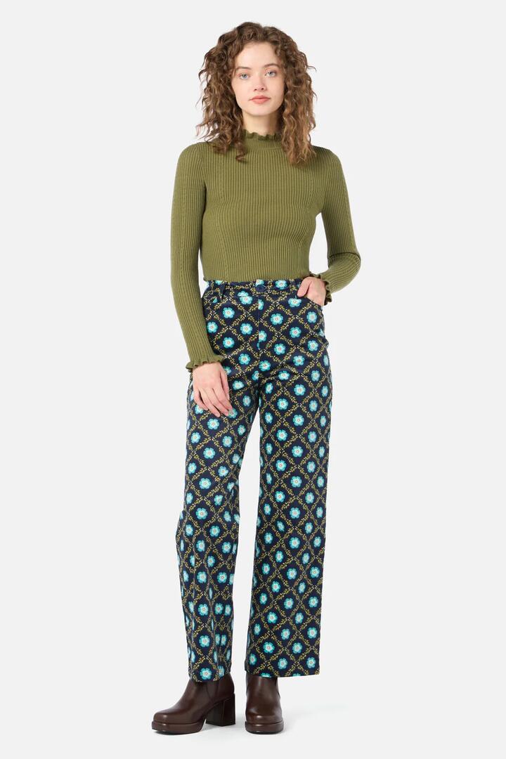 Image of Jeans. Productname: Delilah Cord Jean in Navy colour by brand - Princess Highway