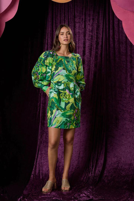 Image of Dresses. Productname: Abstract Flower Short Dress in Print colour by brand - Gorman