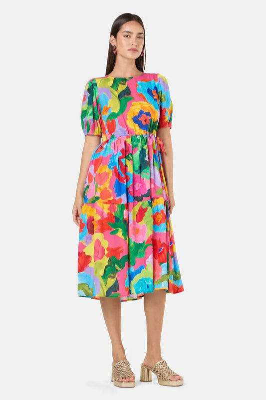 Image of Dresses. Productname: Expressionist Tiered Dress in Print colour by brand - Gorman