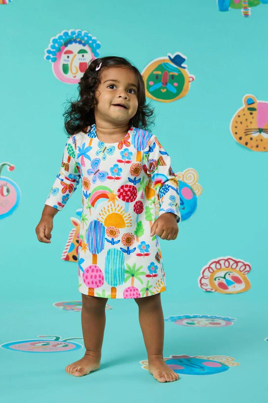 Image of Dresses. Productname: Rain Forest Baby Dress in Multi colour by brand - Gorman