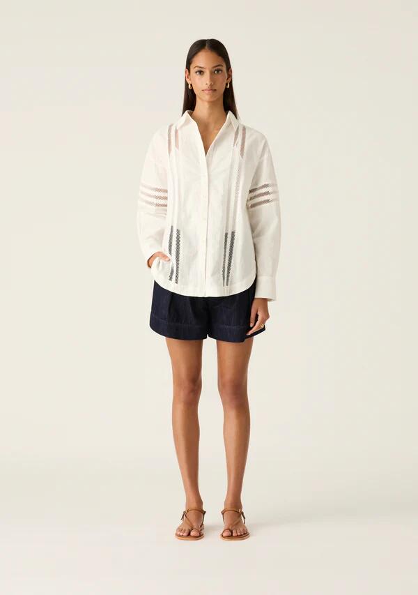 Image of Shirts. Productname: Arya Shirt in White colour by brand - MOS The Label