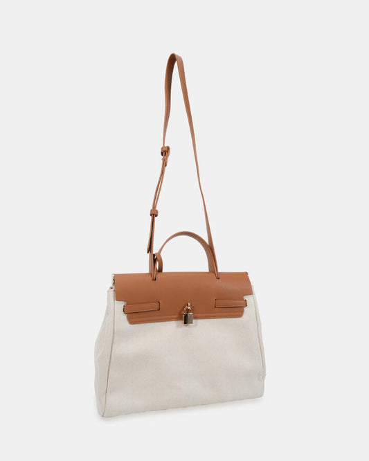 Image of Bags. Productname: Abraxas: Tan/linen - Women's Novo Bags in Tan/Linen colour by brand - Novo