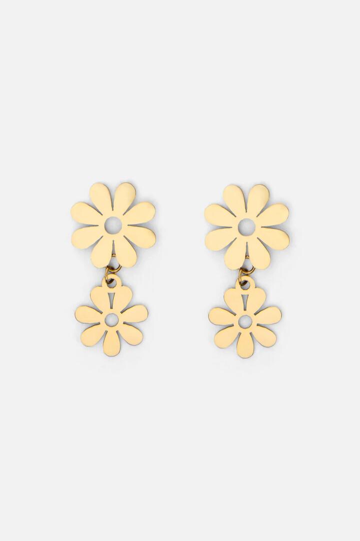 Image of Earrings. Productname: Sixties Daisy Earrings in Gold colour by brand - Princess Highway