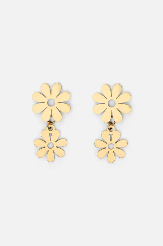 Image of Earrings. Productname: Sixties Daisy Earrings in Silver colour by brand - Princess Highway