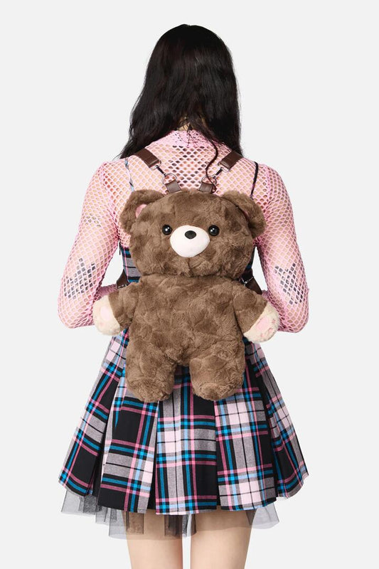 Image of Bags. Productname: Plush Bear Backpack in Chocolate colour by brand - Dangerfield