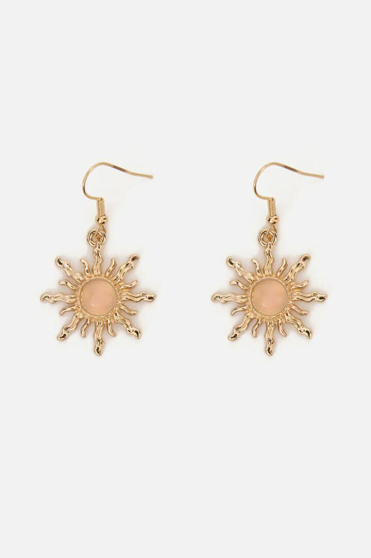 Image of Earrings. Productname: Peach Sun Earrings in Gold colour by brand - Princess Highway