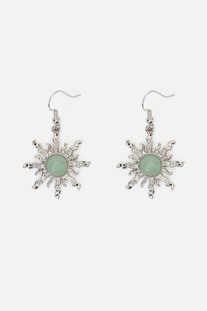 Image of Earrings. Productname: Mint Sun Earrings in Silver colour by brand - Princess Highway