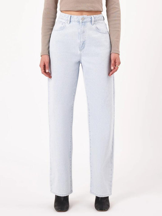 Image of Jeans. Productname: Abrand Carrie Jeans Iris in Bleached Vintage Blue colour by brand - Abrand