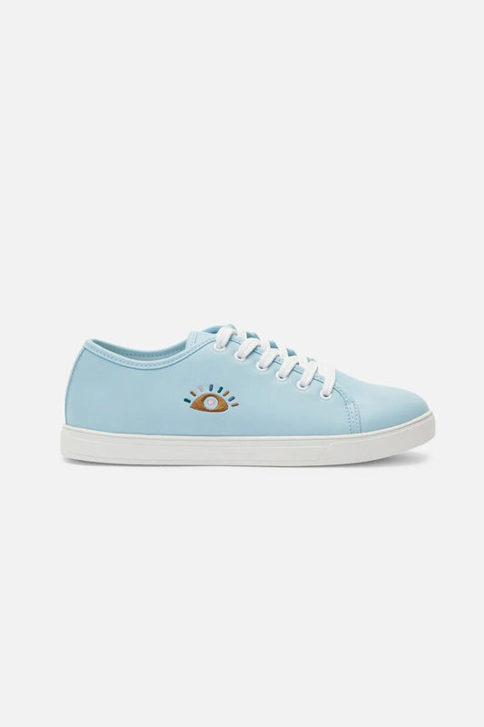 Image of Sneakers. Productname: All Eyes Sneaker in Pale Blue colour by brand - Princess Highway