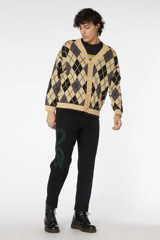 Image of Jeans. Productname: Snake Denim Unisex Jeans in Black colour by brand - Dangerfield