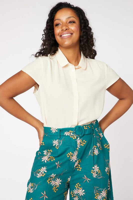 Image of Blouses. Productname: Eden Blouse in Cream colour by brand - Princess Highway