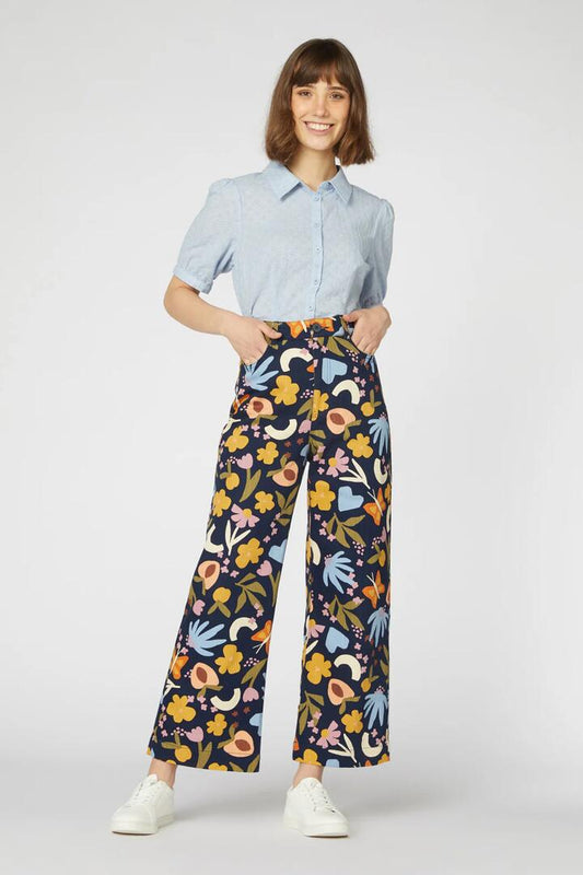 Image of Jeans. Productname: Spring Geo Drill Jean in Navy colour by brand - Princess Highway