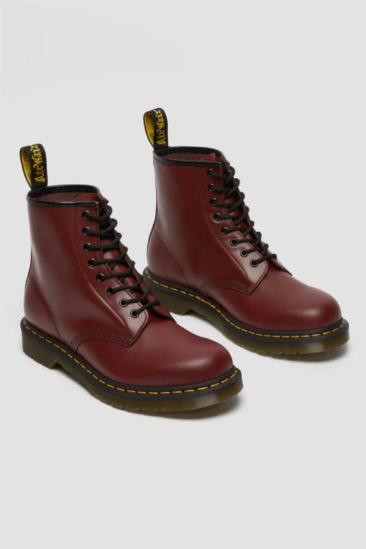 Image of Boots. Productname: Docs 8 Eye Boot Classic in Cherry colour by brand - Dangerfield