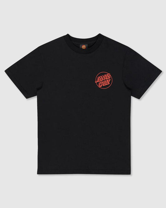Image of T-Shirts. Product name - Santa Cruz Boys 8-16 Opus Screaming Hand T-Shirt Black in Black colour by brand - Santa Cruz
