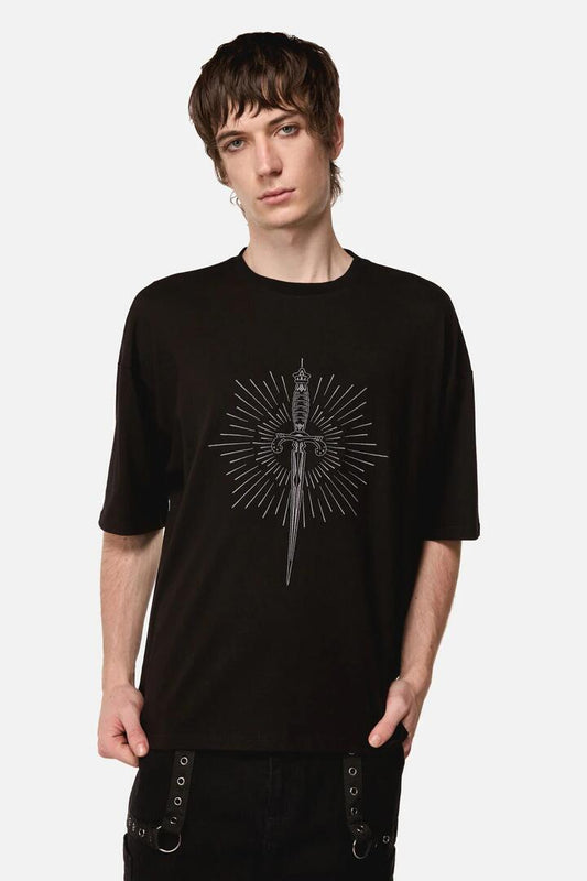 Image of T-Shirts. Productname: Dagger Goth Tee in Black colour by brand - Dangerfield