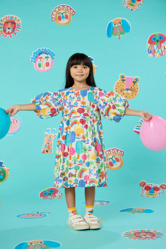 Image of Dresses. Product name - Rain Forest Kids Dress in Multi colour by brand - Gorman