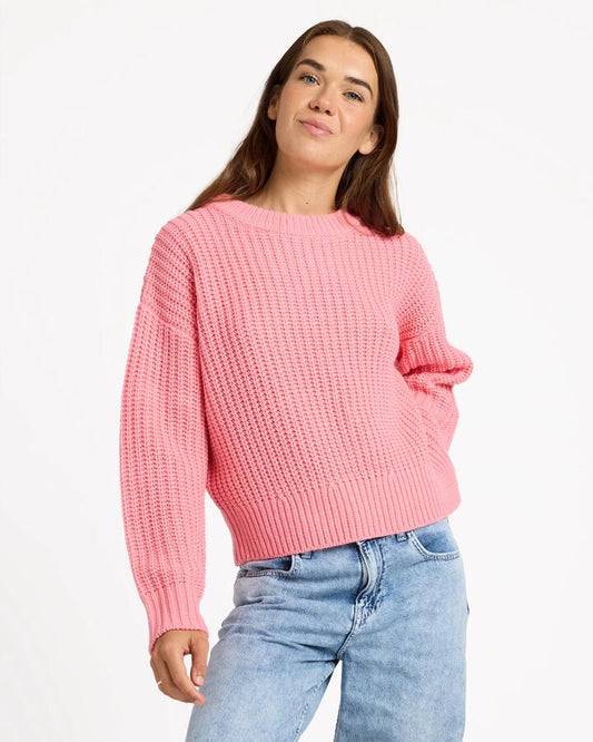 Image of Decor. Product name - Roxy Womens Coming Home Crew Neck Plumeria in Plumeria colour by brand - Roxy