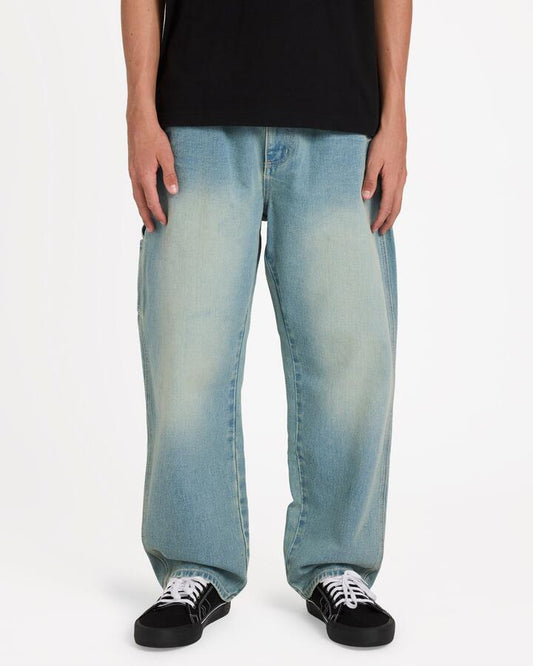 Image of Jeans. Product name - Billabong Mens Immortal Denim Jeans Sun Faded Indigo in Sun Faded Indigo colour by brand - Billabong