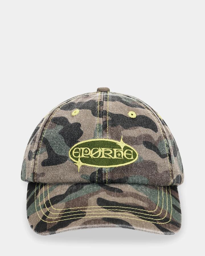 Image of Hats. Product name - Epokhe Womens Luna Cap Camo / Lime Contrast in Camo / Lime Contrast colour by brand - Epokhe