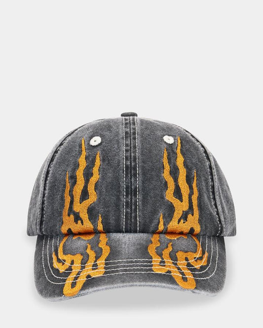 Image of Hats. Product name - Epokhe Womens Thomas Townend Art Series Cap Charcoal / Gold in Charcoal / Gold colour by brand - Epokhe