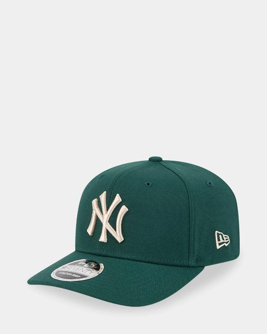 Image of Hats. Product name - New Era 9Seventy Stretch-Snap New York Yankees Cap Dark Green in Dark Green colour by brand - New Era
